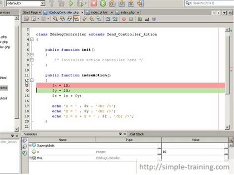 Видеокурс по Zend Framework Настройка Xdebug в NetBeans simple