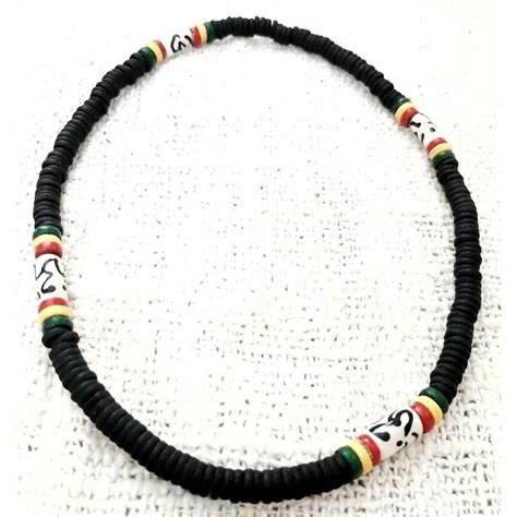 Collier Surf Surfeur En Bois Homme Femme Enfant Rasta Reggae Achat