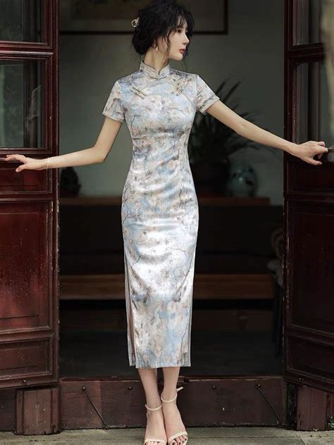 Cheongsam Chinese Qipao Dress Traditional Chinese Dress Vintage