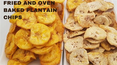 Fred And Oven Baked Plantain Chips Ll Two Methods Ll How To Make