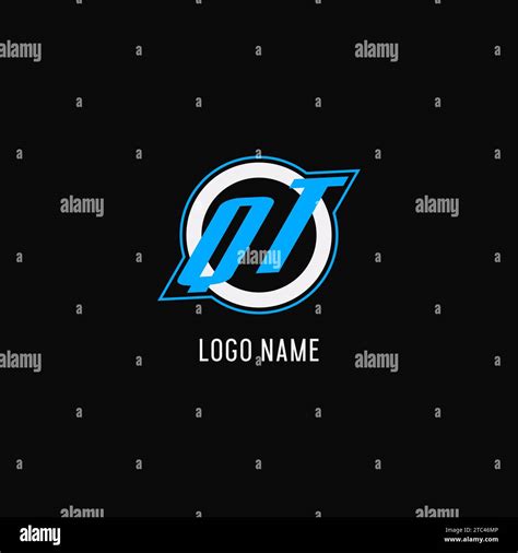 Initial Qt Logo Circle Line Creative Esport Team Logo Monogram Style