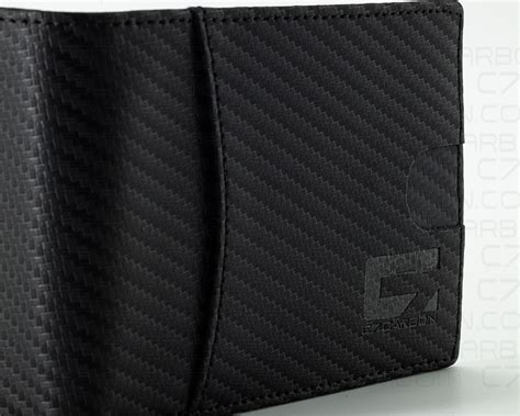 Carbon Fiber Leather Wallet Bifold With RFID Blocking | C7 Carbon