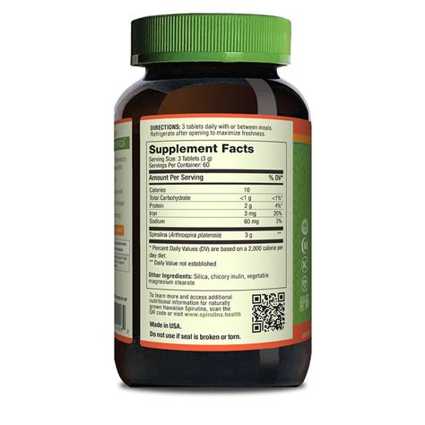 Hawaiian Spirulina 3 A Day 1000mg Tablets - 180ct – Nutrex Hawaii
