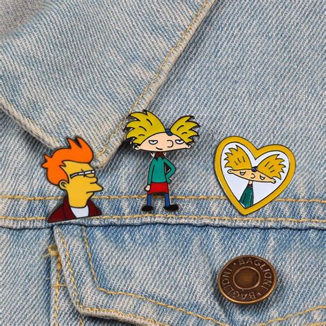 Hey Arnold Arnold Heart Enamel Pin Distinct Pins