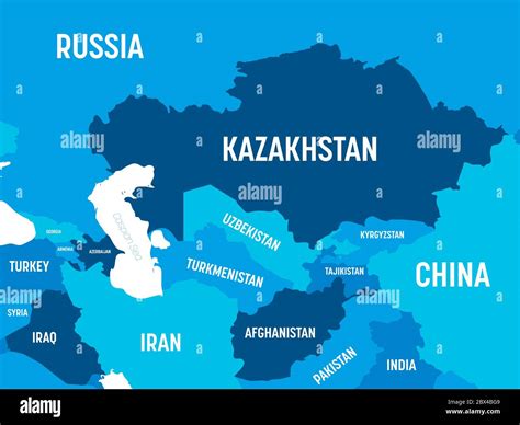 Central Asia Countries And Regions Map Map Of Atlantic Ocean Area