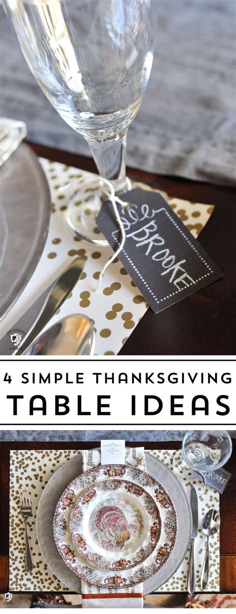 4 Thanksgiving Table Ideas, the Polka Dot Chair