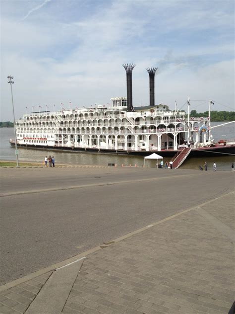 American Queen On The Ohio River At Henderson Ky Paddle Boat Ohio