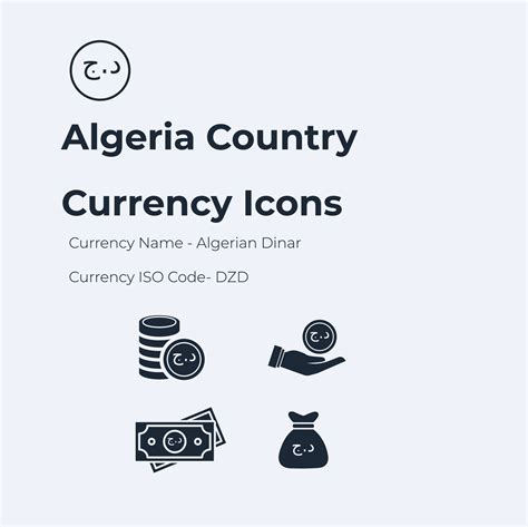 Algeria country currency icon set 40717048 Vector Art at Vecteezy