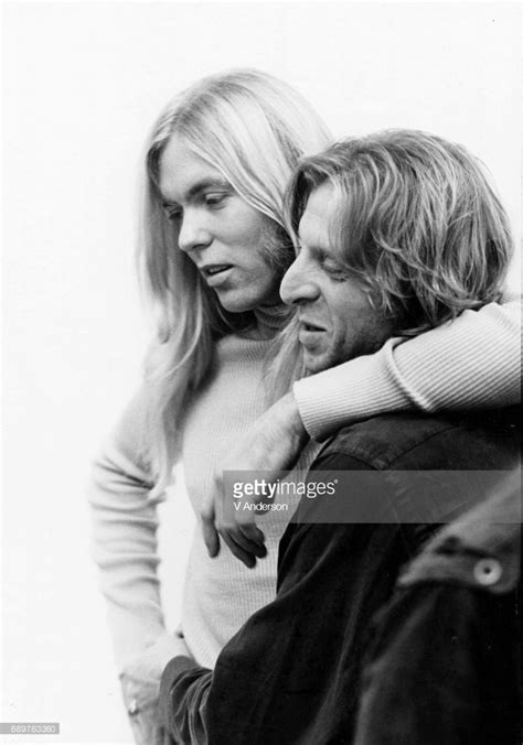 Gregg Allman And Norman Seeff At Normans Sunset Boulevard Studio Late