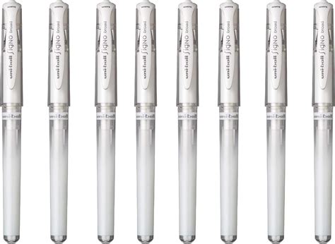 Uni Ball Um Signo Broad Point Gel Pen White By Uni Ball Pack