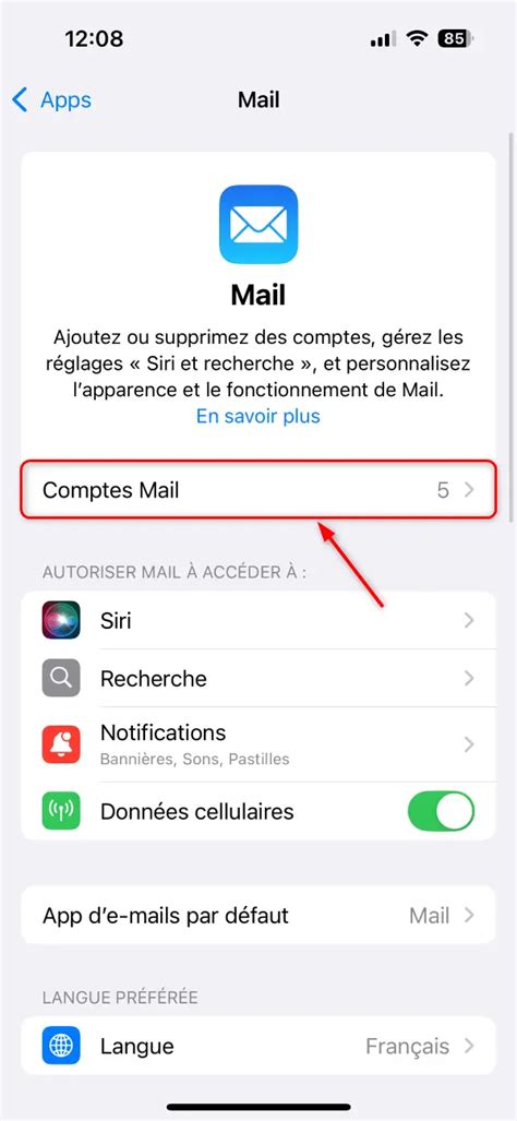 Comment Changer Le Mot De Passe D Un Compte Mail Sur IPhone