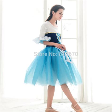 Dance costume blue lace ballet costume for performance tutu ballet fit for girls women,ballet ...