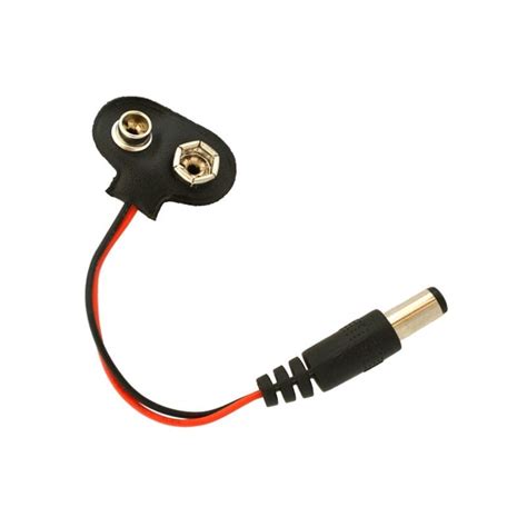 Clip Conector De Bateria 9v Con Plug Dc