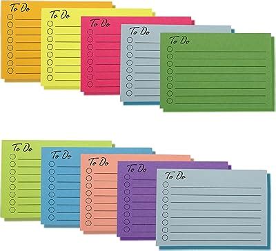 Amazon Pack To Do List Sticky Notes Self Stick To Do Sticky