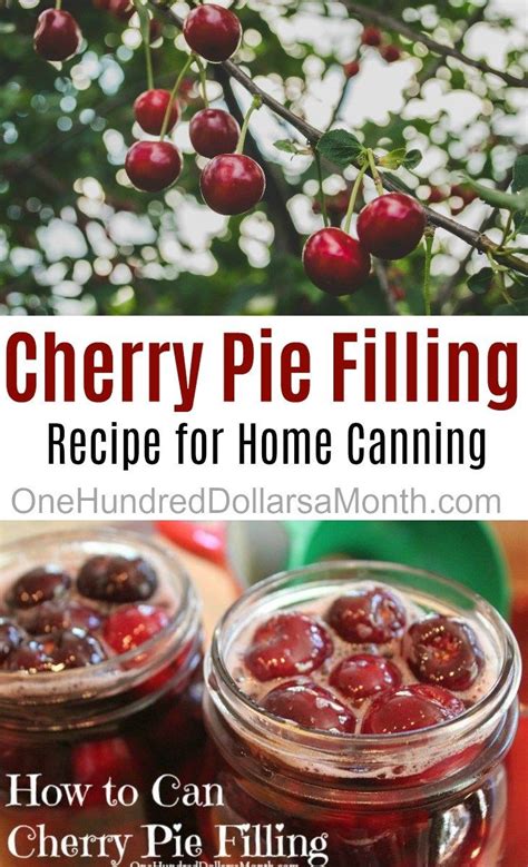 Cherry Pie Filling Recipes Canning Cherry Pie Filling Canning Fruit Canning 101 Cherry