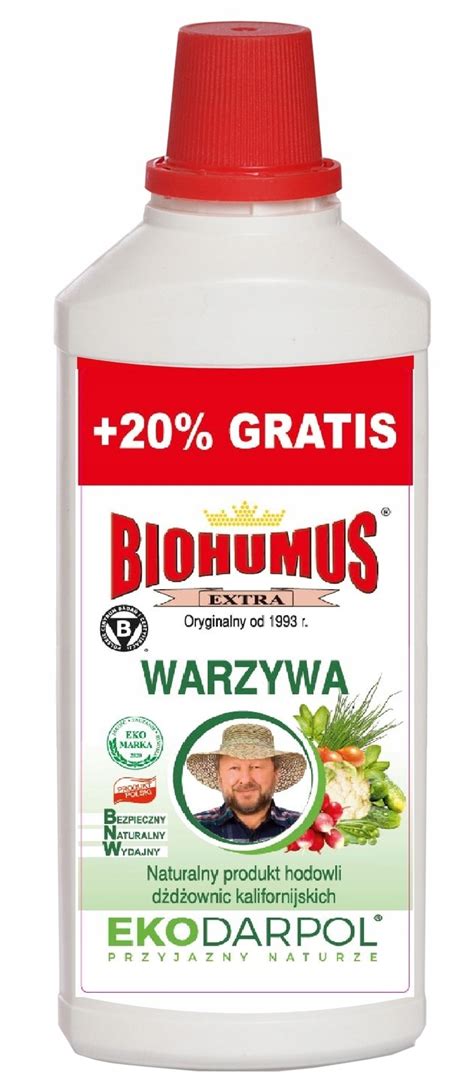 BIOHUMUS EXTRA Naturalny Nawóz Do Warzyw EKODARPOL 1L Biohumus extra