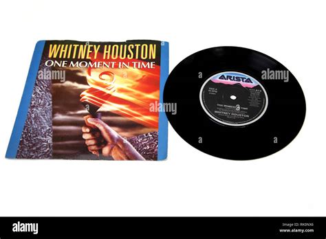 Whitney Houston One Moment in Time Single Record Stock Photo - Alamy