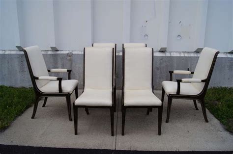 Set of Six Amboyna Wood Dining Chairs - Machine Age - New England's ...