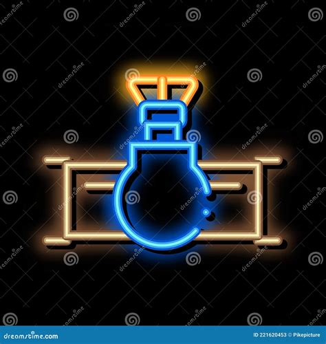 Gas Device Neon Glow Icon Illustration Stock Vector Illustration Of