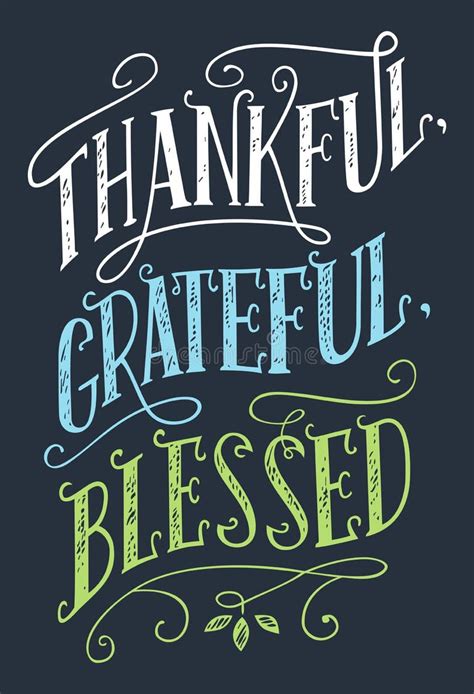 Thankful Grateful Blessed Stock Illustrations 1794 Thankful Grateful