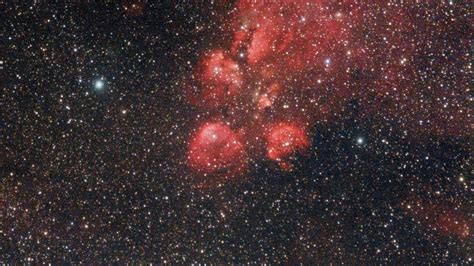 Nebulosa Pata de Gato NGC 6334 através de telescópio de 90mm