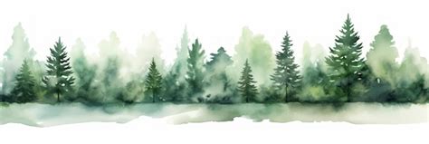 Premium Photo | Watercolor Neem Tree Line on White Background Generative AI