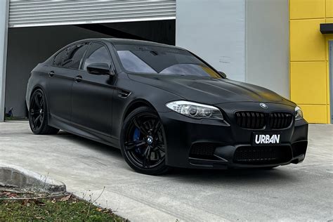 BMW M5, Satin Black with Blackout Package — Urban Wraps