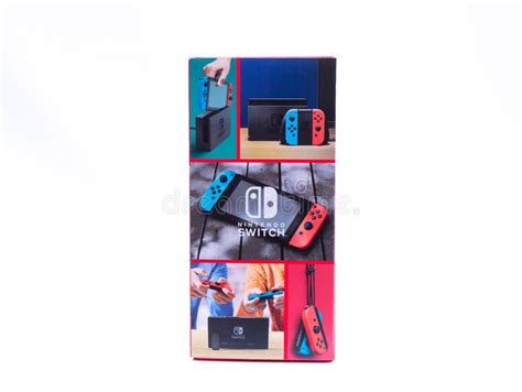 UK, Jan 2020: Nintendo Switch Games Console Design on End of Box ...