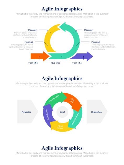 Agile Diagram Infographics Template | PDF | Agile Software Development | Systems Engineering