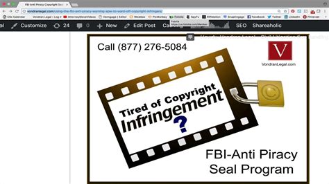 How To Use The Fbi Piracy Warning To Deter Infringement Youtube