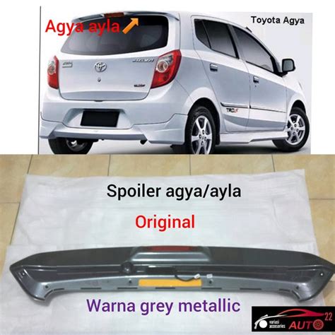 Jual Spoiler Toyota Agya Daihatsu Ayla Original Di Lapak Auto Bukalapak