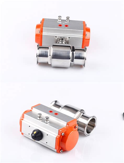 Sanitary Pneumatic Actuator Tri Clamp Ball Valve