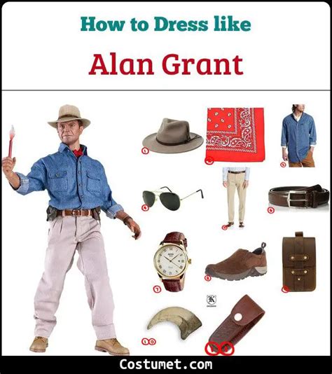 Alan Grant (Jurassic Park) Costume for Cosplay & Halloween