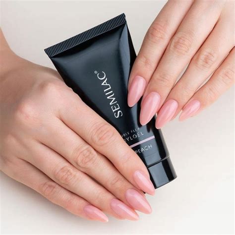 SEMILAC ZESTAW akrylożel Double Flex NUDE PEACH oficjalne archiwum Allegro