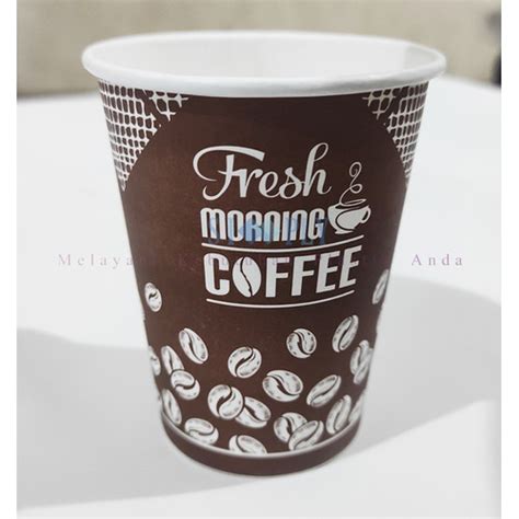 Jual Hot Paper Cup Gelas Kertas Ukuran 8oz 240ml Isi 50pcs HANYA