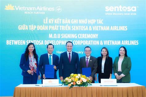 Vietnam Airlines Signs Mou To Promote Singapores Sentosa Island