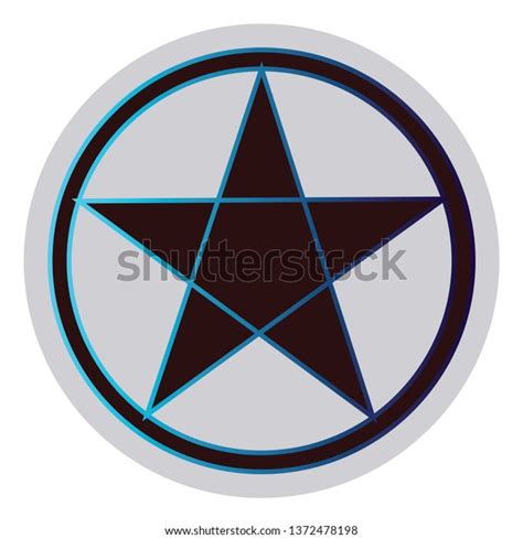 wicca star symbol vector illustration  stock vector royalty