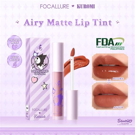 Focallure X Sanrio Dressupslay Airy Matte Lip Tint Long Lasting