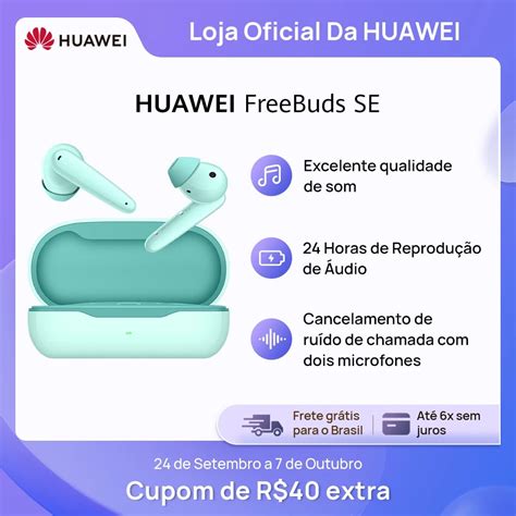 Fones De Ouvido Sem Fio Huawei Freebuds Se Qualidade De Som Cristalina