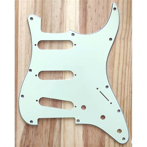 Sss Ply Holes Post Stratocaster Mint Green Pickguard