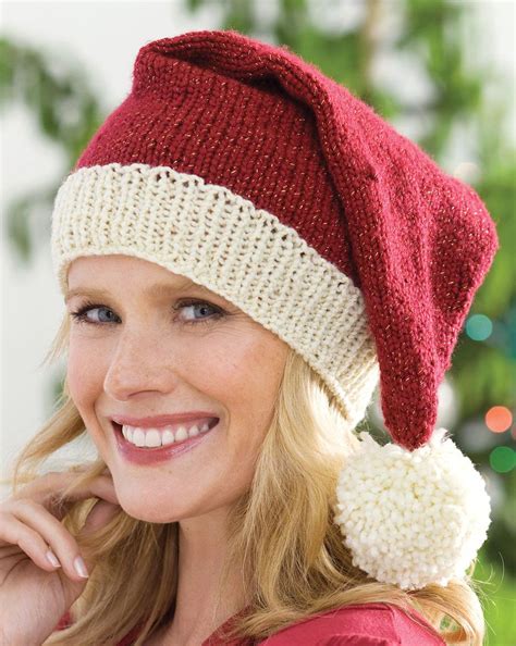 Santa Hat Knitting Pattern Free The Santa Hat Pattern Is A Knit Hat