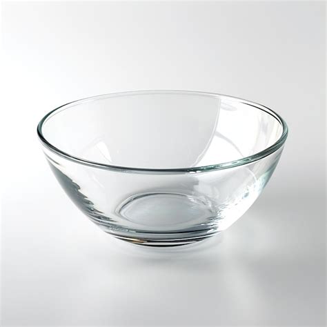 Premium Photo Empty Glass Bowl Isolated On White Background