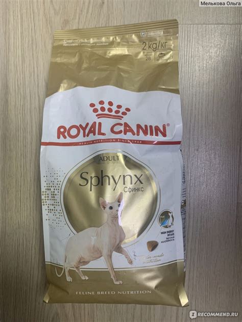 Royal Canin Sphynx 33 - «Корм для особенной кошки» | отзывы