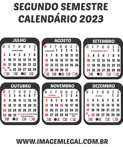 Calendario Segundo Semestre Gambaran Imagesee Images And Photos