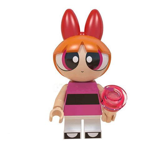 Blossom Lego The Powerpuff Girls Cartoon Theme Minifigure Block Toys