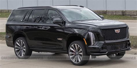 2025 Cadillac Escalade V Spied With Dashboard Spanning Screen