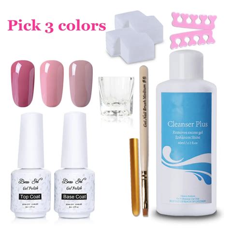 Beau Gel Pick Nude Color Uv Gel Nail Polish Base Coat Top Coat Gellak Uv Gel Drawing Brush Pen
