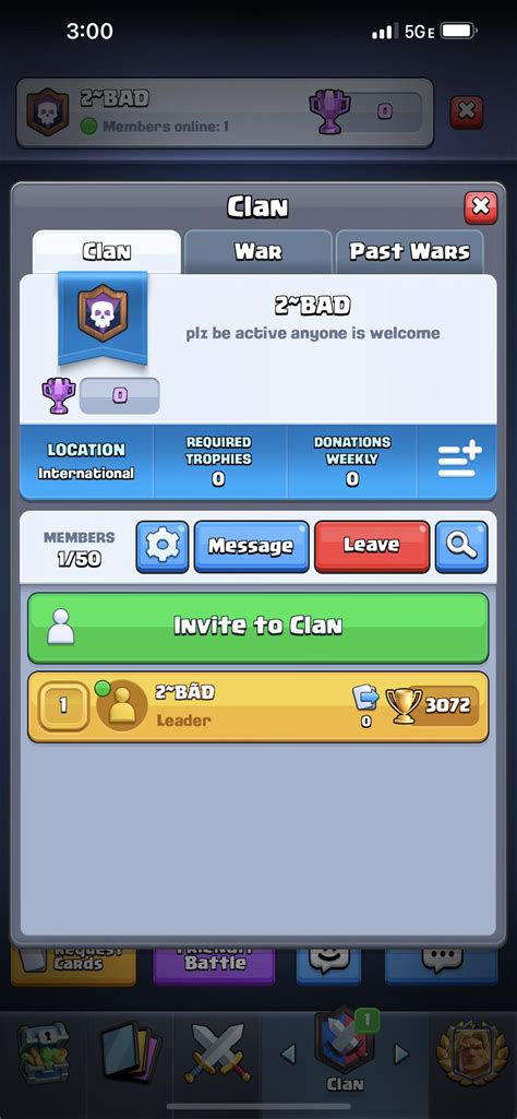 Please Join My Clan Name Is 2~bad I Made A Clan In Clash Royale And Am Looking For People To