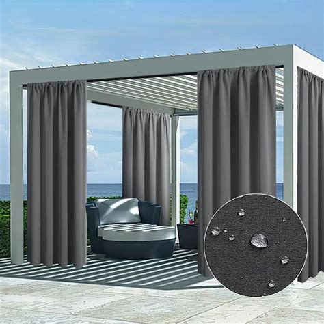 Rideau Pour Pergola Ext Rieur Impermeable Rideau Occultant Thermiques