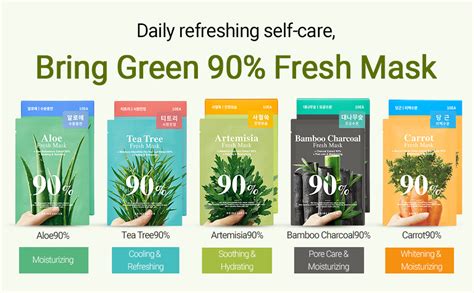 [Bring Green] Tea Tree 90% Fresh Mask 10 Sheets – alabuu